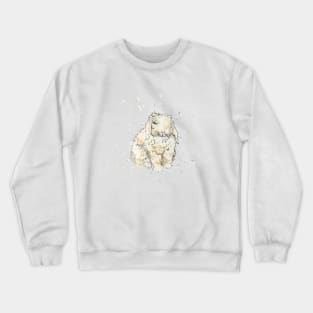Fluffy bunny - Rabbit - Watercolour Crewneck Sweatshirt